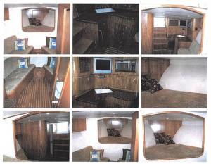 interior photos of a sportfishing boat